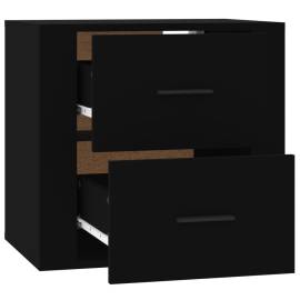 Noptiere de perete, negru, 50x36x47 cm, 8 image