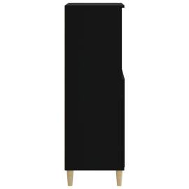 Dulap înalt, negru, 60x36x110 cm, lemn prelucrat, 4 image
