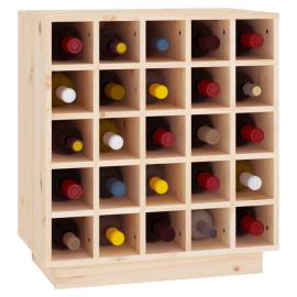 Dulap de vinuri, 55,5x34x61 cm, lemn masiv de pin, 4 image