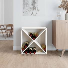 Dulap de vinuri, alb, 62x25x62 cm, lemn masiv de pin, 3 image