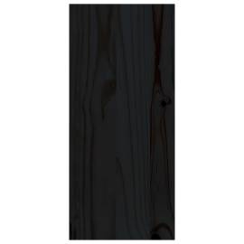 Dulap de vinuri, negru, 56x25x56 cm, lemn masiv de pin, 6 image