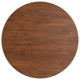 Blat de masă rotund maro închis Ø40x1,5 cm lemn stejar tratat, 2 image