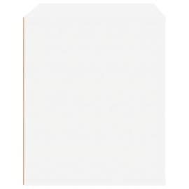 Noptieră, alb extralucios, 50x39x47 cm, 7 image