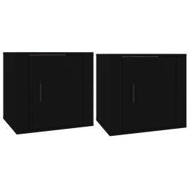 Noptiere, 2 buc., negru, 50x39x47 cm, 2 image