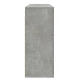 Dulap de perete, gri beton, 80x33x80 cm, lemn prelucrat, 5 image
