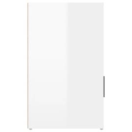 Noptieră, alb extralucios, 50x36x60 cm, lemn compozit, 8 image