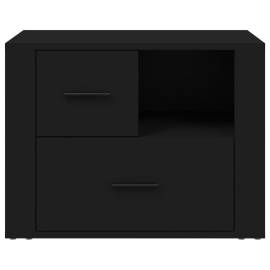 Noptieră, negru, 60x36x45 cm, lemn prelucrat, 7 image