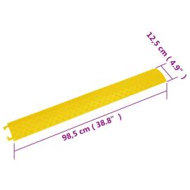 Rampe de protecție pentru cabluri, 2 buc., galben, 98,5 cm, 10 image