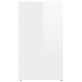 Servantă, alb extralucios, 80x30x54 cm, lemn prelucrat, 6 image