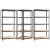 Rafturi de depozitare cu 5 niveluri, 3 buc., antracit oțel&lemn, 2 image