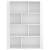 Servantă, alb extralucios, 80x30x106 cm, lemn compozit, 5 image