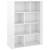 Servantă, alb extralucios, 80x30x106 cm, lemn compozit, 2 image