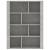 Servantă, gri beton, 80x30x106 cm, lemn compozit, 5 image