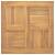 Blat de masă, 50x50x2,5 cm, lemn masiv de tec, pătrat, 2 image