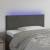 Tăblie de pat cu led, gri închis, 80x5x78/88 cm, catifea
