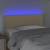 Tăblie de pat cu led, crem, 100x5x78/88 cm, textil, 3 image