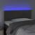 Tăblie de pat cu led, gri închis, 100x5x78/88 cm, catifea, 3 image