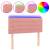 Tăblie de pat cu led, roz, 90x5x78/88 cm, catifea, 2 image