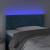 Tăblie de pat cu led, albastru închis, 80x5x78/88 cm, catifea, 3 image