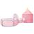 Cort de joacă pentru copii cu 250 bile, roz, 301x120x128 cm, 6 image