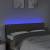 Tăblie de pat cu led, gri taupe, 144x7x78/88 cm, textil, 3 image