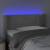 Tăblie de pat cu led, gri deschis, 93x16x78/88 cm, catifea, 4 image
