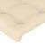 Tăblie de pat cu led, crem, 183x16x78/88 cm, textil, 5 image