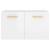 Dulap de perete, alb extralucios, 60x36,5x35 cm, lemn compozit, 6 image