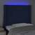 Tăblie de pat cu led, albastru, 103x16x118/128 cm, textil, 4 image