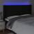 Tăblie de pat cu led, negru, 183x16x118/128 cm, textil, 4 image