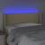Tăblie de pat cu led, crem, 103x16x78/88 cm, textil, 4 image
