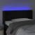 Tăblie de pat cu led, negru, 93x16x78/88 cm, catifea, 4 image