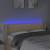 Tăblie de pat cu led, crem, 147x16x78/88 cm, textil, 4 image