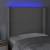 Tăblie de pat cu led, gri , 93x16x118/128 cm, piele ecologică, 4 image