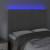 Tăblie de pat cu led, gri deschis, 144x5x118/128 cm, catifea, 3 image