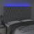 Tăblie de pat cu led, gri deschis, 144x7x118/128 cm, textil, 3 image