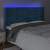 Tăblie de pat cu led, albastru închis, 203x16x118/128cm catifea, 4 image