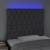 Tăblie de pat cu led, gri închis, 90x7x118/128 cm, textil, 3 image