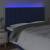 Tăblie de pat cu led, albastru, 180x5x118/128 cm, textil, 3 image