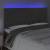 Tăblie de pat cu led, gri închis, 180x7x118/128 cm, catifea, 3 image