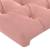 Tăblie de pat cu led, roz, 200x7x118/128 cm, catifea, 5 image