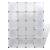 Dulap modular cu 14 compartimente alb 37 x 146 x 180,5 cm, 3 image