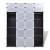 Dulap modular cu 18 compartimente alb și negru 37x146x180,5 cm, 6 image