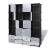 Dulap modular cu 18 compartimente alb și negru 37x146x180,5 cm, 3 image