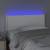 Tăblie de pat cu led, alb, 100x5x78/88 cm, piele ecologică, 3 image
