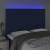 Tăblie de pat cu led, albastru, 144x5x118/128 cm, textil, 3 image