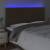 Tăblie de pat cu led, maro închis, 180x5x118/128 cm, textil, 3 image