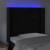 Tăblie de pat cu led, negru, 103x16x118/128 cm, catifea, 4 image