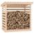 Rastel pentru lemne de foc, 108x73x108 cm, lemn masiv de pin, 4 image