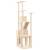 Ansamblu de pisici cu stâlpi din funie de sisal, crem, 190 cm, 5 image